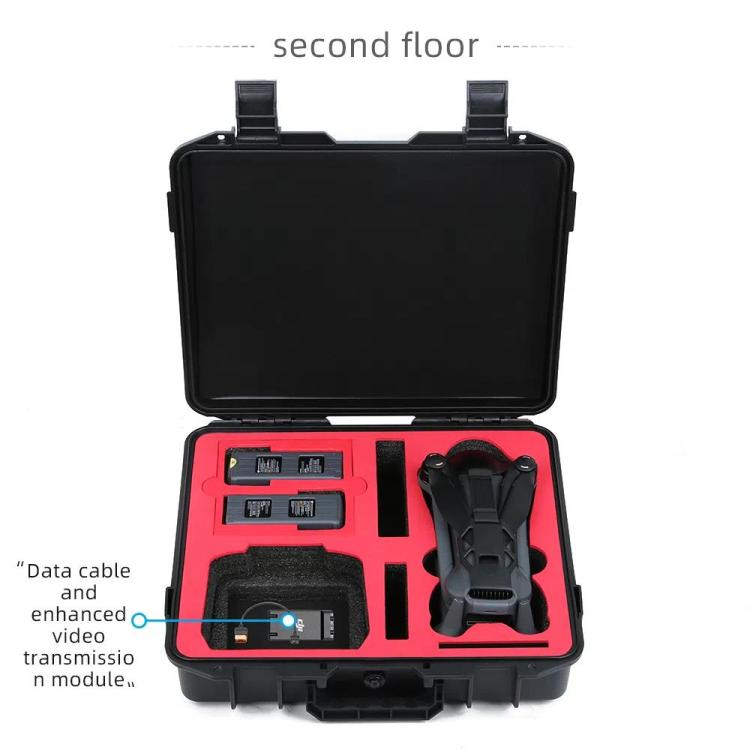 For DJI Mavic 4 Pro Fly More Combo RC 2 Explosion-Proof Box EVA Shockproof Storage Case With Shoulder Strap