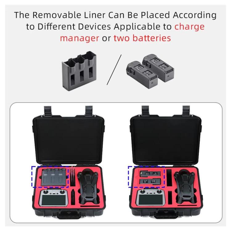 For DJI Mavic 4 Pro Fly More Combo RC 2 Explosion-Proof Box EVA Shockproof Storage Case With Shoulder Strap
