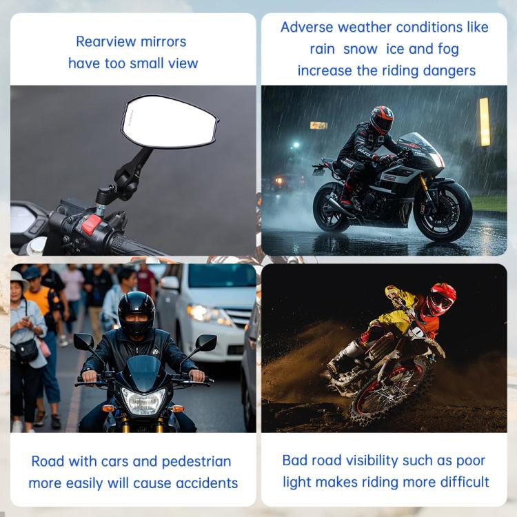 24GHz Motorcycle 30-Meter Blind Spot Radar Detection System Lane Change Assist  for Safe Riding