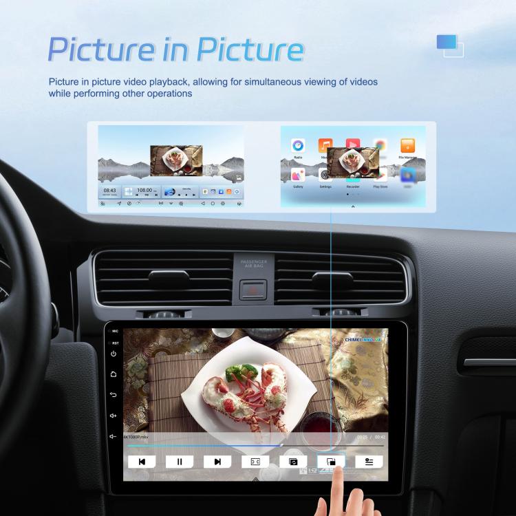 7 Inch 4+64G WiFi Version Dual Butt Universal Bluetooth Wireless Carplay Car Navigation Center Control, Standard, Standard+AHD+Mic