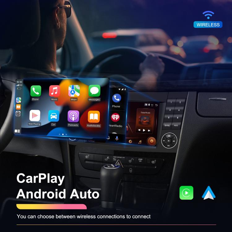 7 inch Horizontal Screen 2+64G Bluetooth Car Player Carplay Car Center Control Integrated Machine For Mercedes-Benz W211 / E200 / E220 / CLS350 / CLS500, Standard, Standard+AHD+Mic