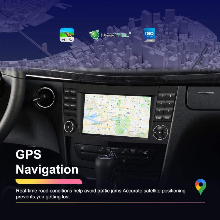 7 inch Horizontal Screen 2+64G Bluetooth Car Player Carplay Car Center Control Integrated Machine For Mercedes-Benz W211 / E200 / E220 / CLS350 / CLS500, Standard, Standard+AHD+Mic