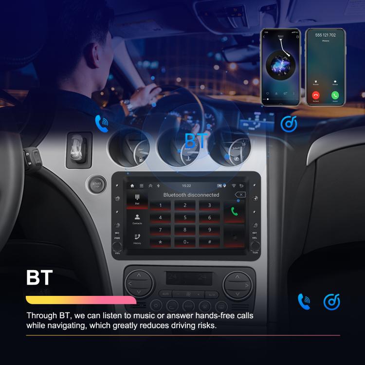 For Alfa Romeo 159 7 inch Horizontal Screen Carplay Car Navigation Center Control Integrated Machine, 2+64G, 4+64G