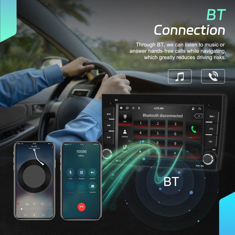 For Peugeot 408 7 inch Horizontal Screen Carplay Car Player Car Navigation Center Control, Standard, Standard+AHD