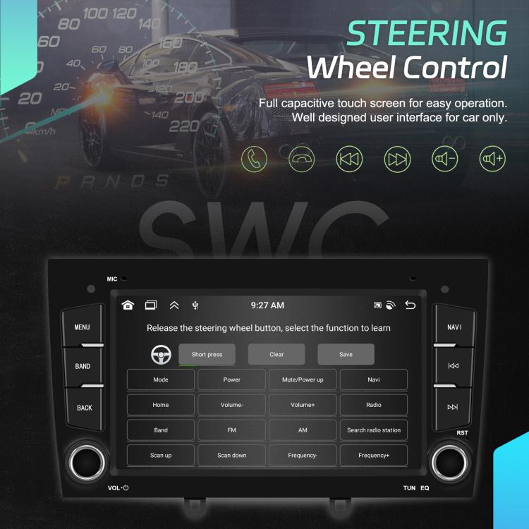 For Peugeot 408 7 inch Horizontal Screen Carplay Car Player Car Navigation Center Control, Standard, Standard+AHD