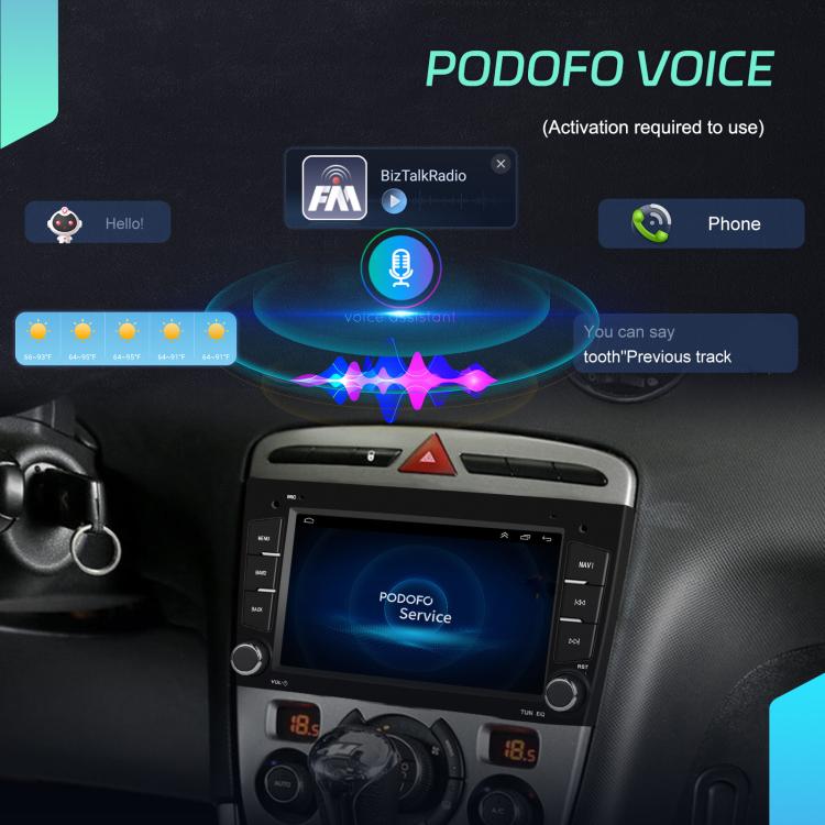 For Peugeot 408 7 inch Horizontal Screen Carplay Car Player Car Navigation Center Control, Standard, Standard+AHD