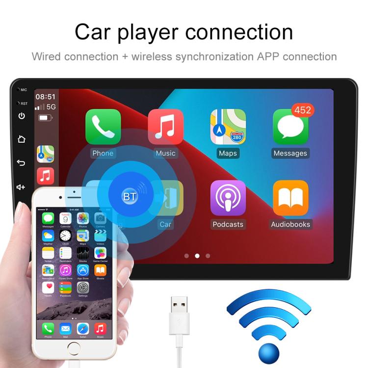 For BMW E46 1999-2005 9 inch WiFi Version Large Screen Carplay Car Navigator Reversing Camera Integrated Machine, 1+16G, 2+32G