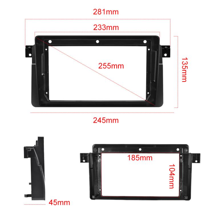 For BMW E46 1999-2005 9 inch WiFi Version Large Screen Carplay Car Navigator Reversing Camera Integrated Machine, 1+16G, 2+32G