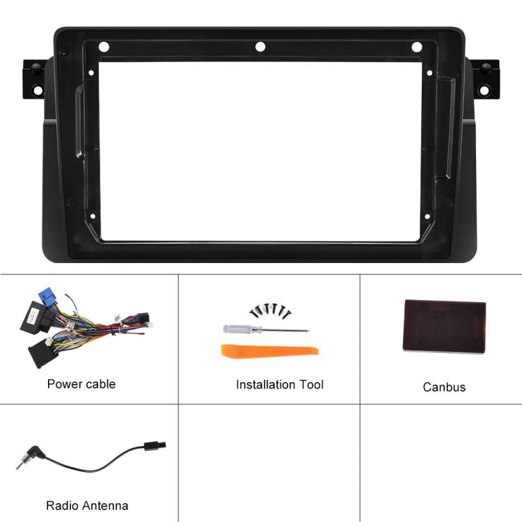 For BMW E46 1999-2005 9 inch WiFi Version Large Screen Carplay Car Navigator Reversing Camera Integrated Machine, 1+16G, 2+32G