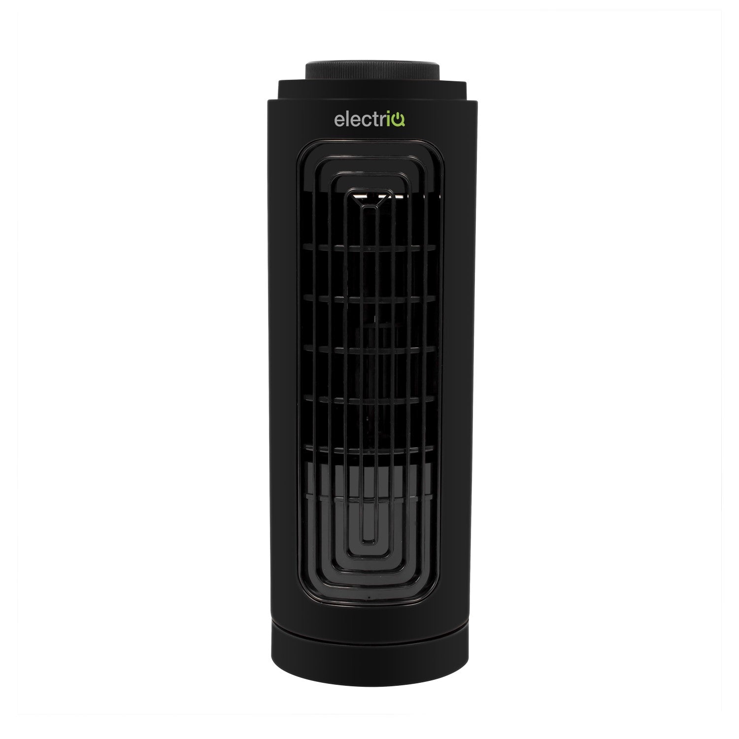 electriQ 13 Inch Quiet Oscillating Tower Fan - Black