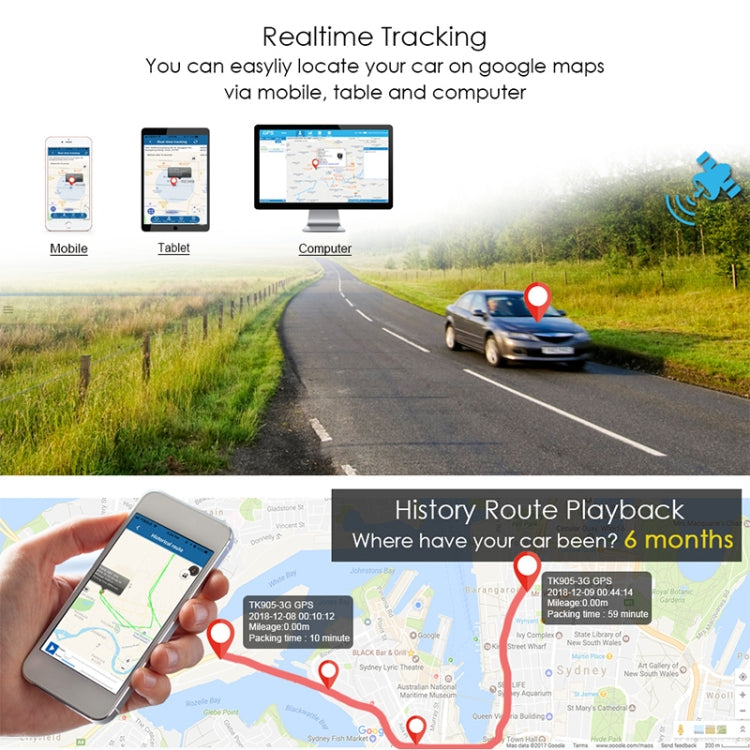 K8 Car Truck Vehicle Tracking 3G GSM GPS Tracker, K8