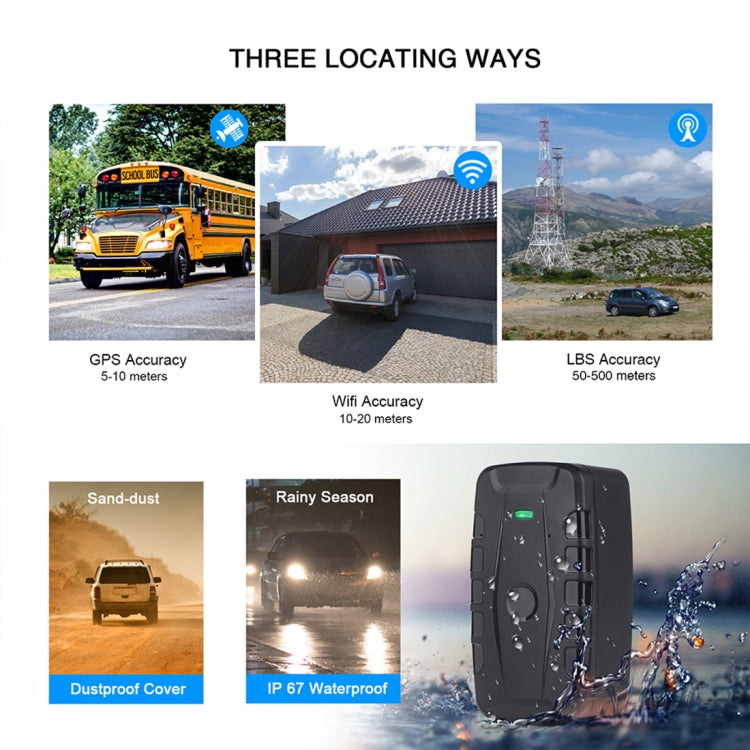 TL209C 240-day Standby 20000mAh Car Truck Vehicle Tracking 2G GSM GPRS GPS Tracker, TL209C 2G 20000mAh
