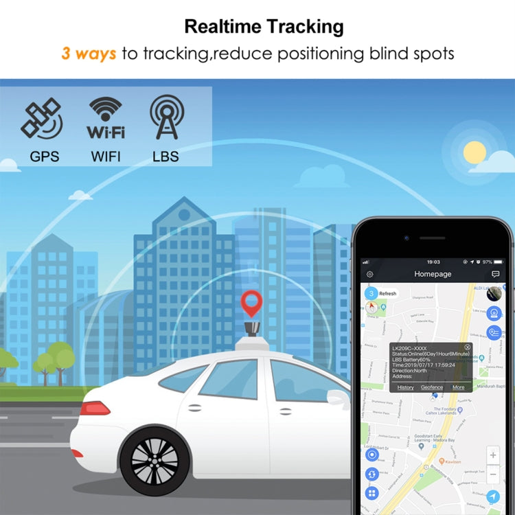 TL209C 240-day Standby 20000mAh Car Truck Vehicle Tracking 2G GSM GPRS GPS Tracker, TL209C 2G 20000mAh