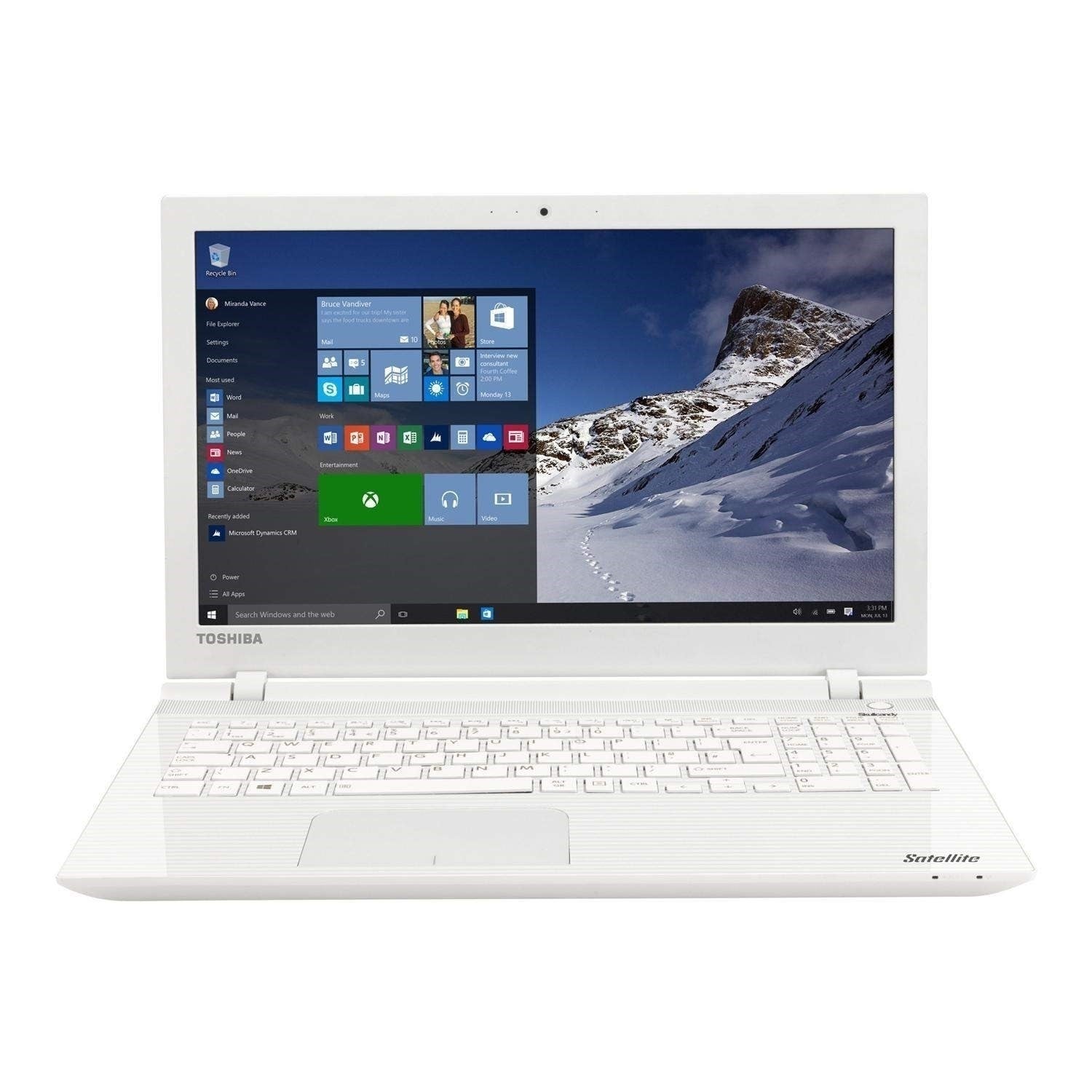 Refurbished Toshiba Satellite L50-C-1GX Intel Pentium N3700 8GB 1TB 15.6 Inch Windows 10 Laptop
