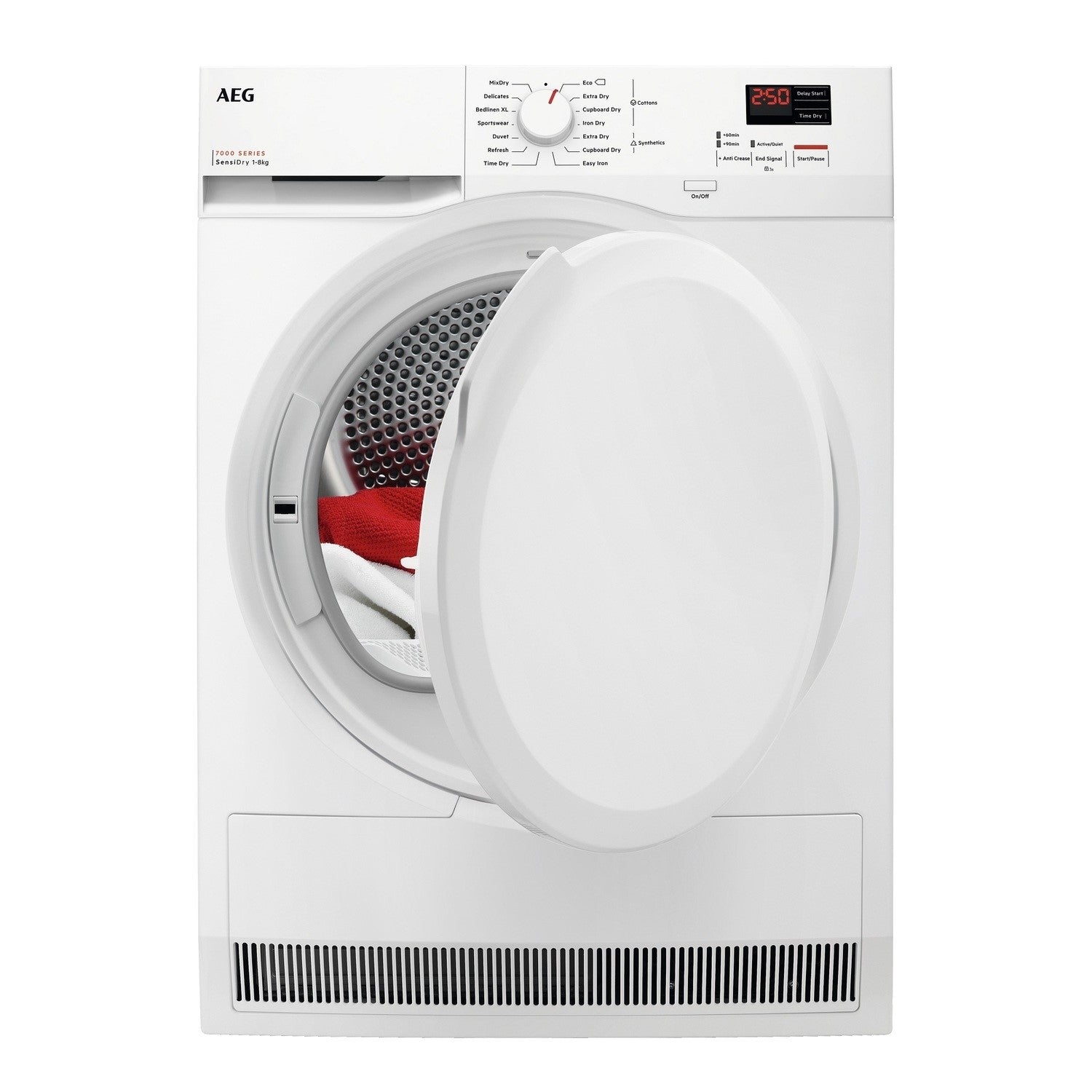 AEG 7000 Series 8kg Freestanding Heat Pump Dryer - White