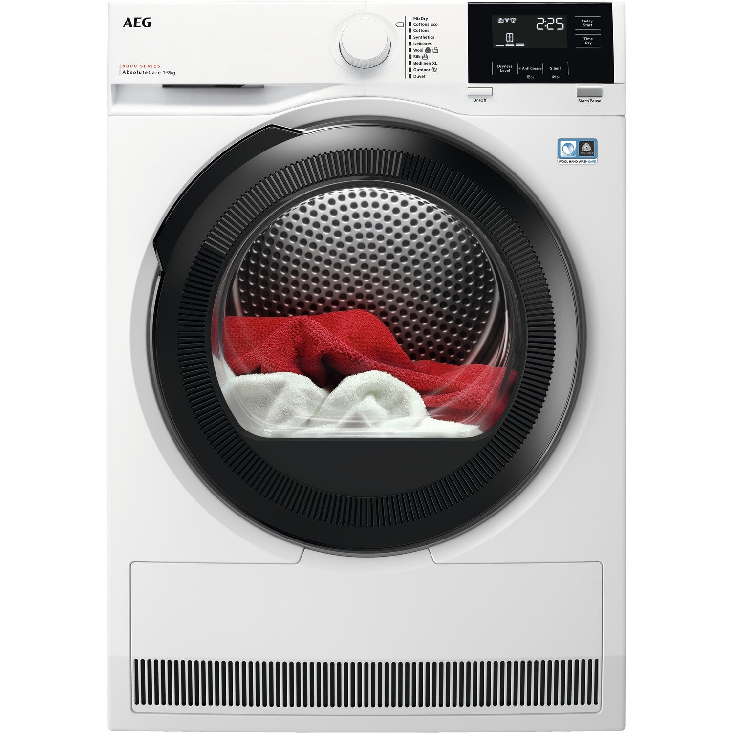 AEG SensiDry Technology 9Kg Heat Pump Tumble Dryer - White