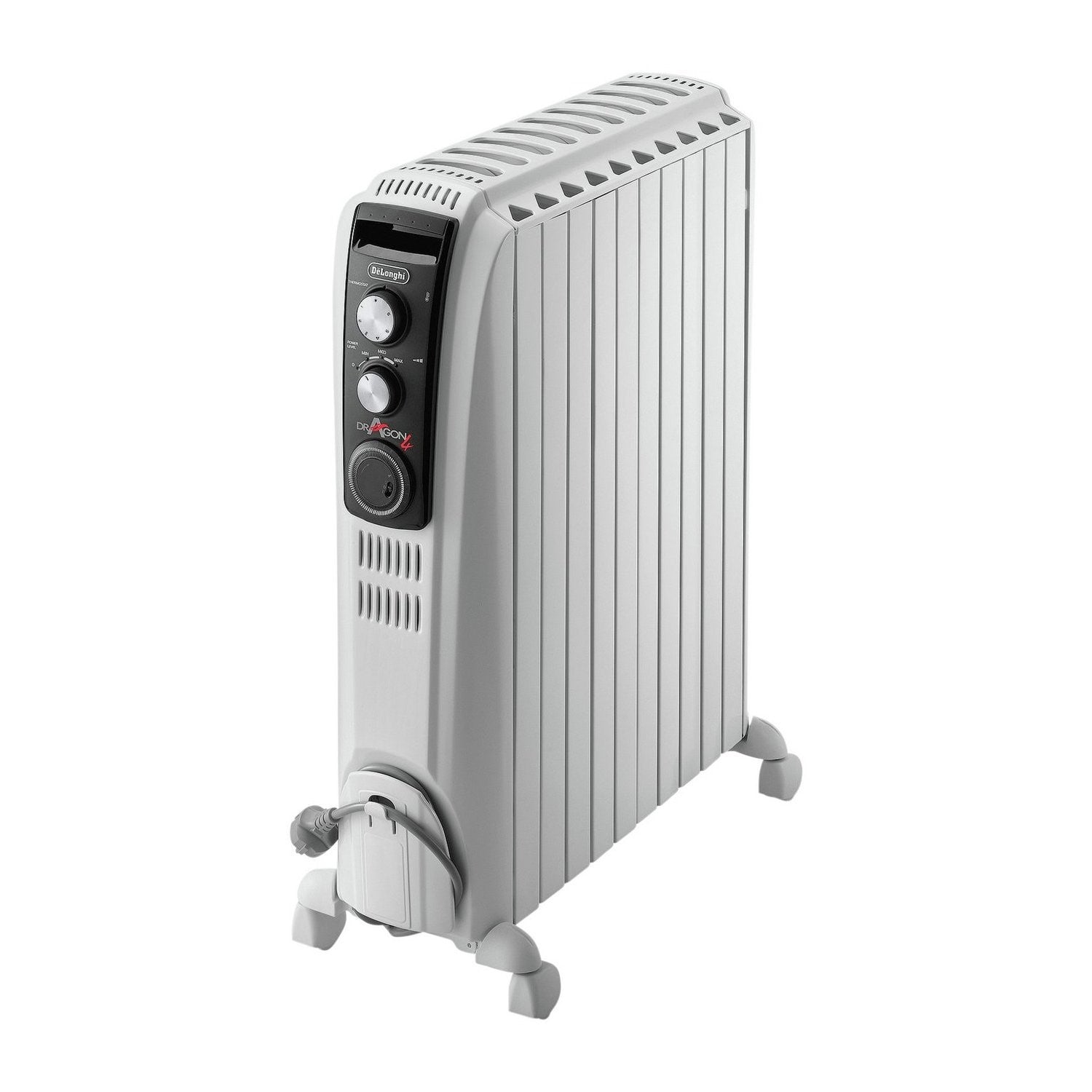 Delonghi TRD408020 Dragon 4 2kW Oil Filled Radiator with 10 Year Warranty         