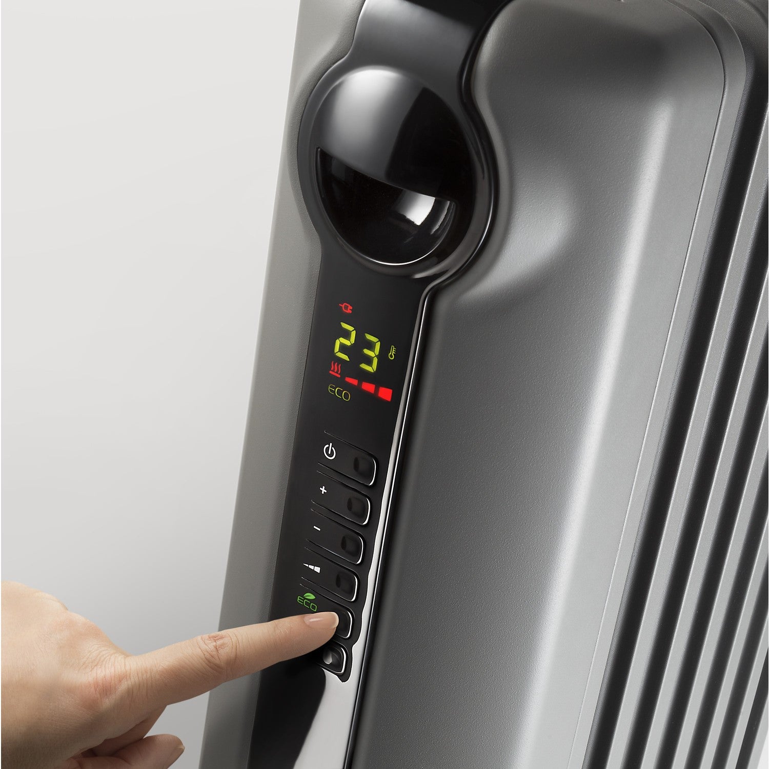 Delonghi TRRS0920E Radia S 2kW Oil Filled Radiator with 5 Year Warranty - Grey       