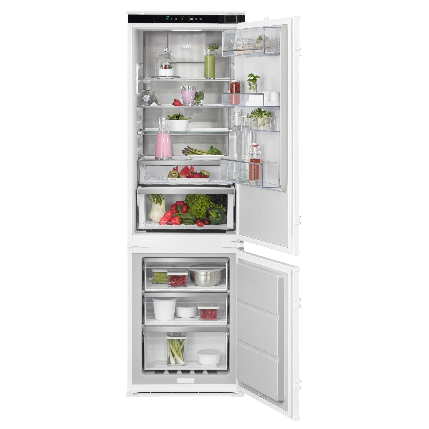 AEG Series 8000 249 Litre 70/30 Built In Fridge Freezer