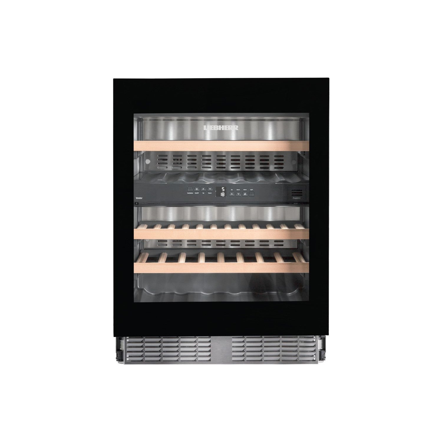 Liebherr 34 Bottle Capacity Dual Zone Built-under Multi Temperature Wine Cabinet - Black