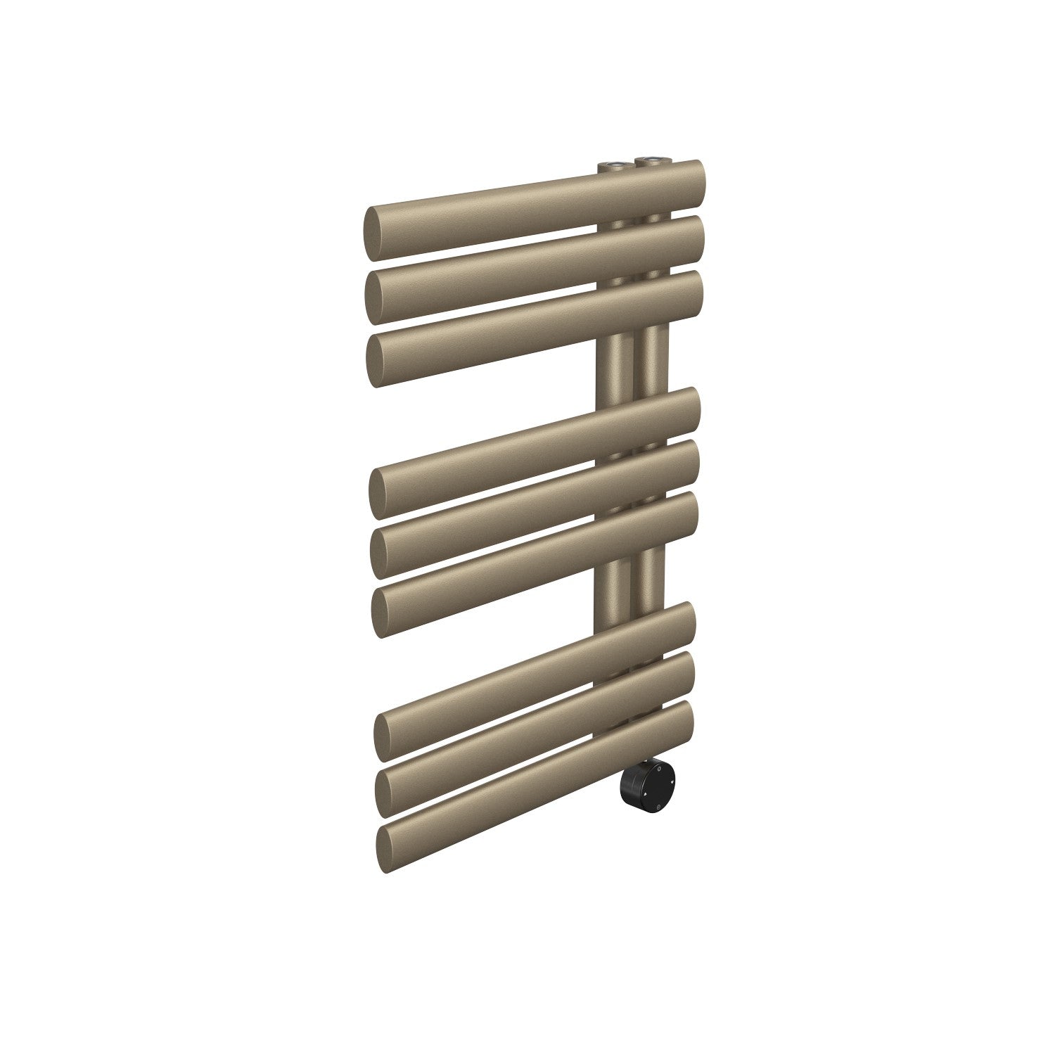 Antique Brass Electric Towel Radiator 0.6kW with Wifi Thermostat - H650xW450mm - IPX4 Bathroom Safe