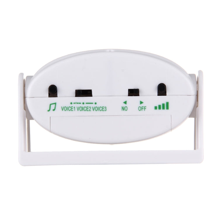 5301 Wireless Infrared Motion Sensor Welcome Alarm Intelligent Greeting Warning Doorbell, IR Distance: 10m, 5301 White