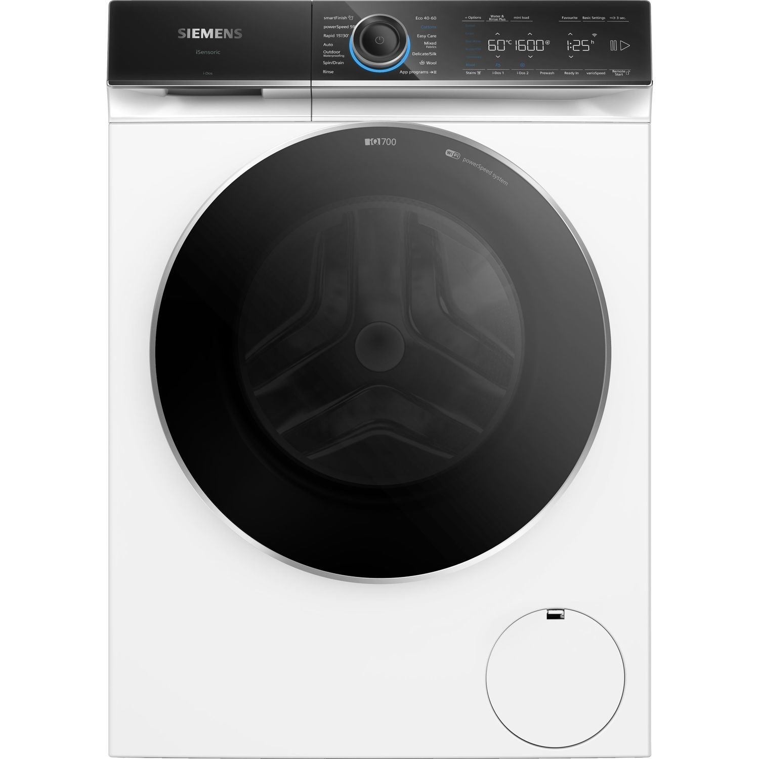 Siemens iQ700 10kg 1600rpm Freestanding Washing Machine - White