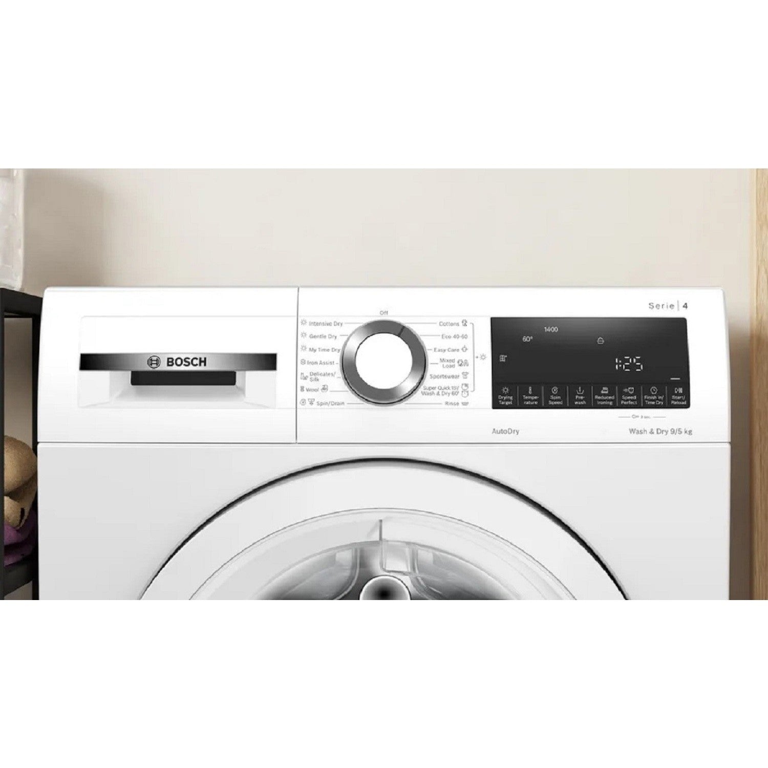 Bosch Series 4 9kg Wash 5kg Dry 1400rpm Freestanding Washer Dryer