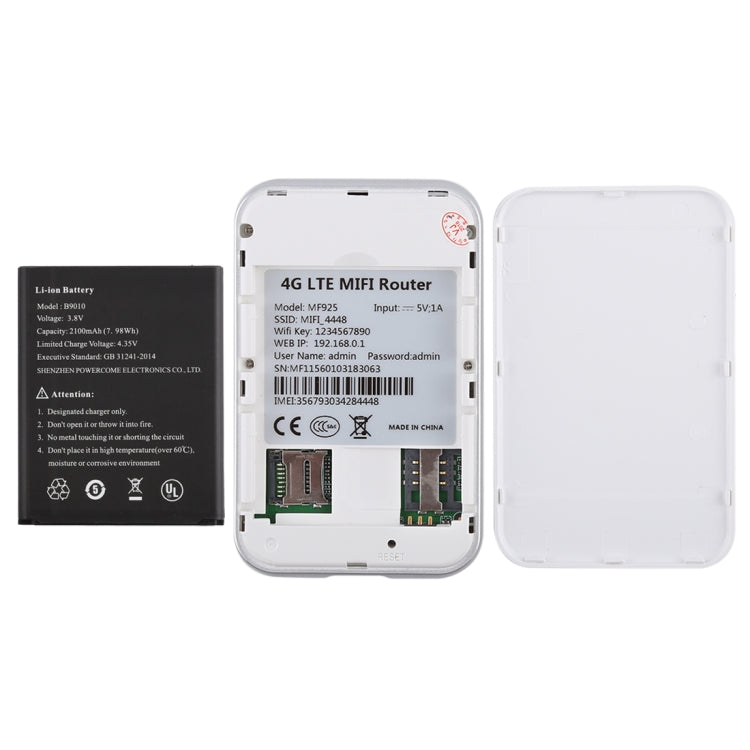 MF925 4G LTE Multi-modes High Speed Wireless Router, Support TF Card(32GB Max), MF925