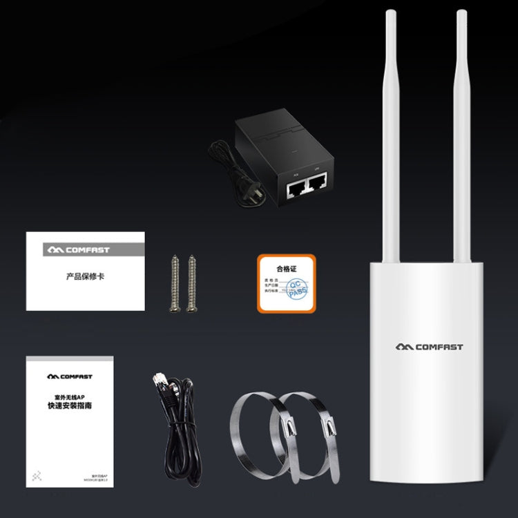COMFAST CF-EW72 1200Mbs Outdoor Waterproof Signal Amplifier Wireless Router Repeater WIFI Base Station with 2 Antennas, CF-EW72 North American Edition
