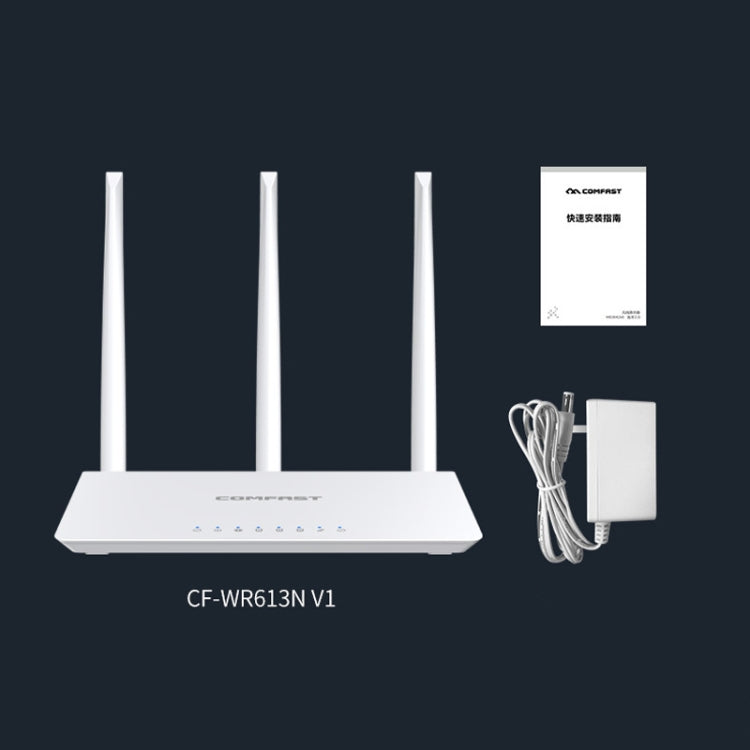 COMFAST WR613N V3 Home 300Mbps Wireless Router 2.4G WiFi Network Extender, WR613N V3