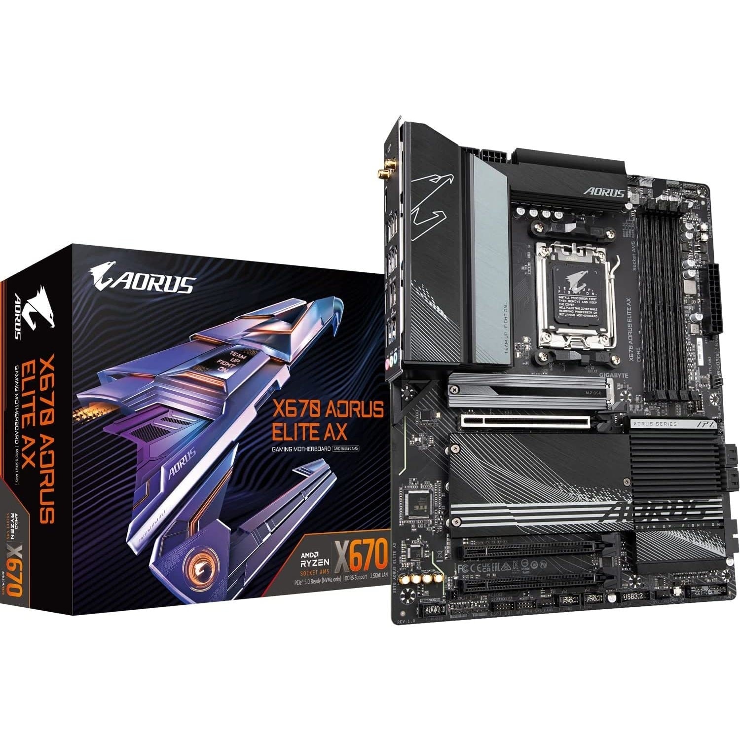 GigaByte X670 AORUS Elite AX AMD X670AM5 DDR5 ATX Motherboard