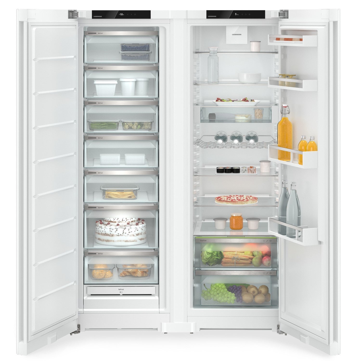 Liebherr 677 Litre Side-By-Side American Fridge Freezer - White