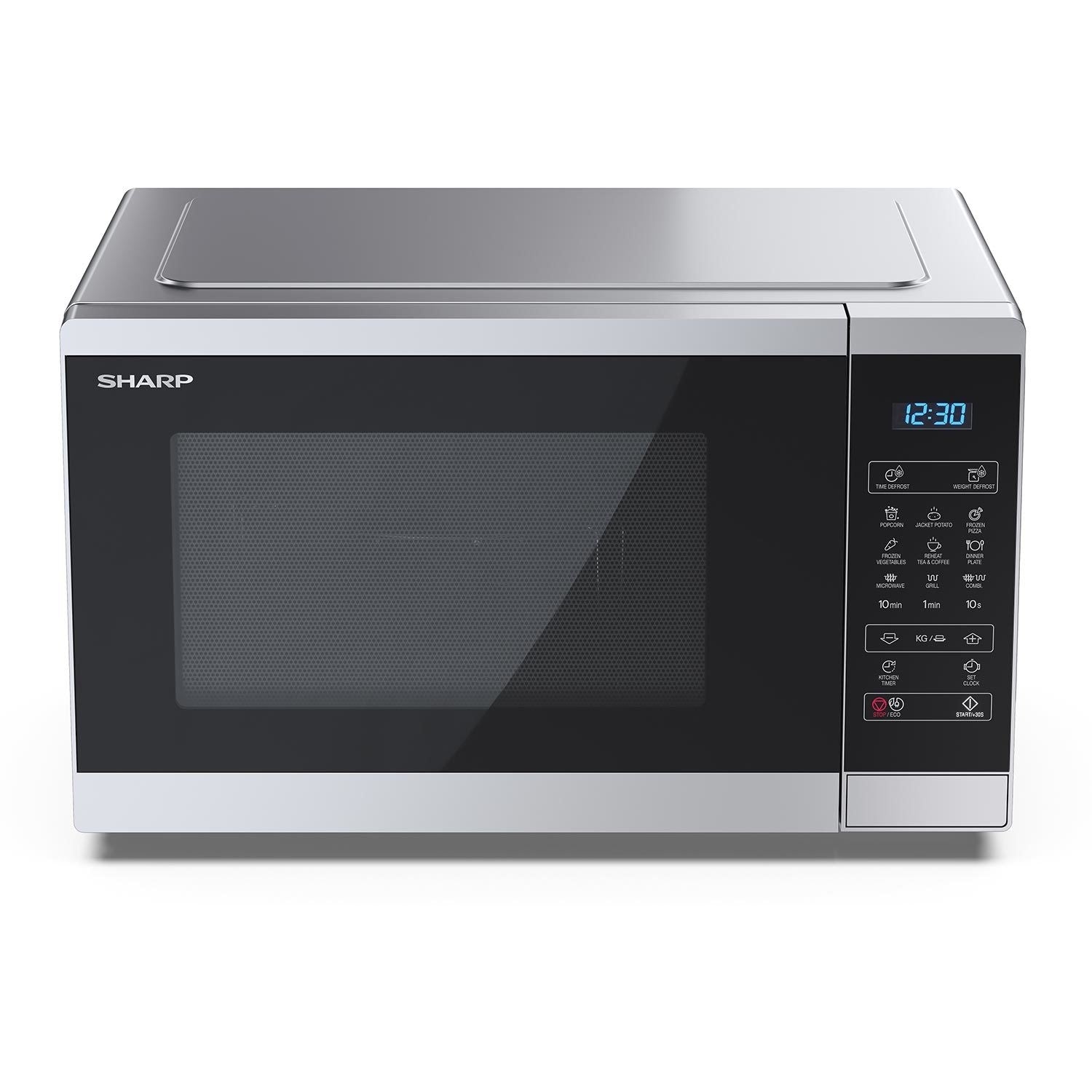 Sharp YCMG252AUS 25L 900W Digital Microwave With Grill - Silver