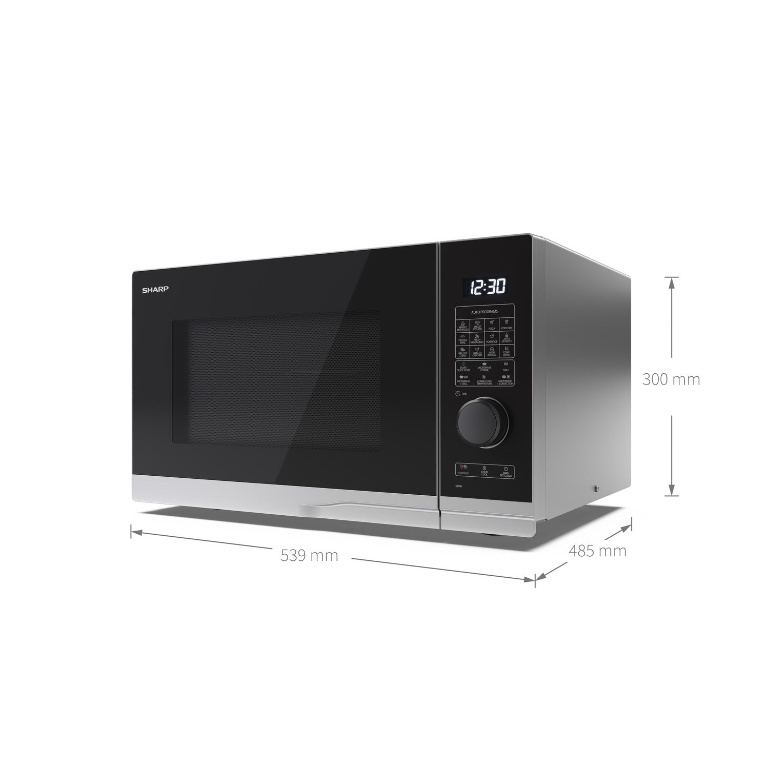 Sharp YCPC284AUS 28L Digital Combination Microwave - Silver