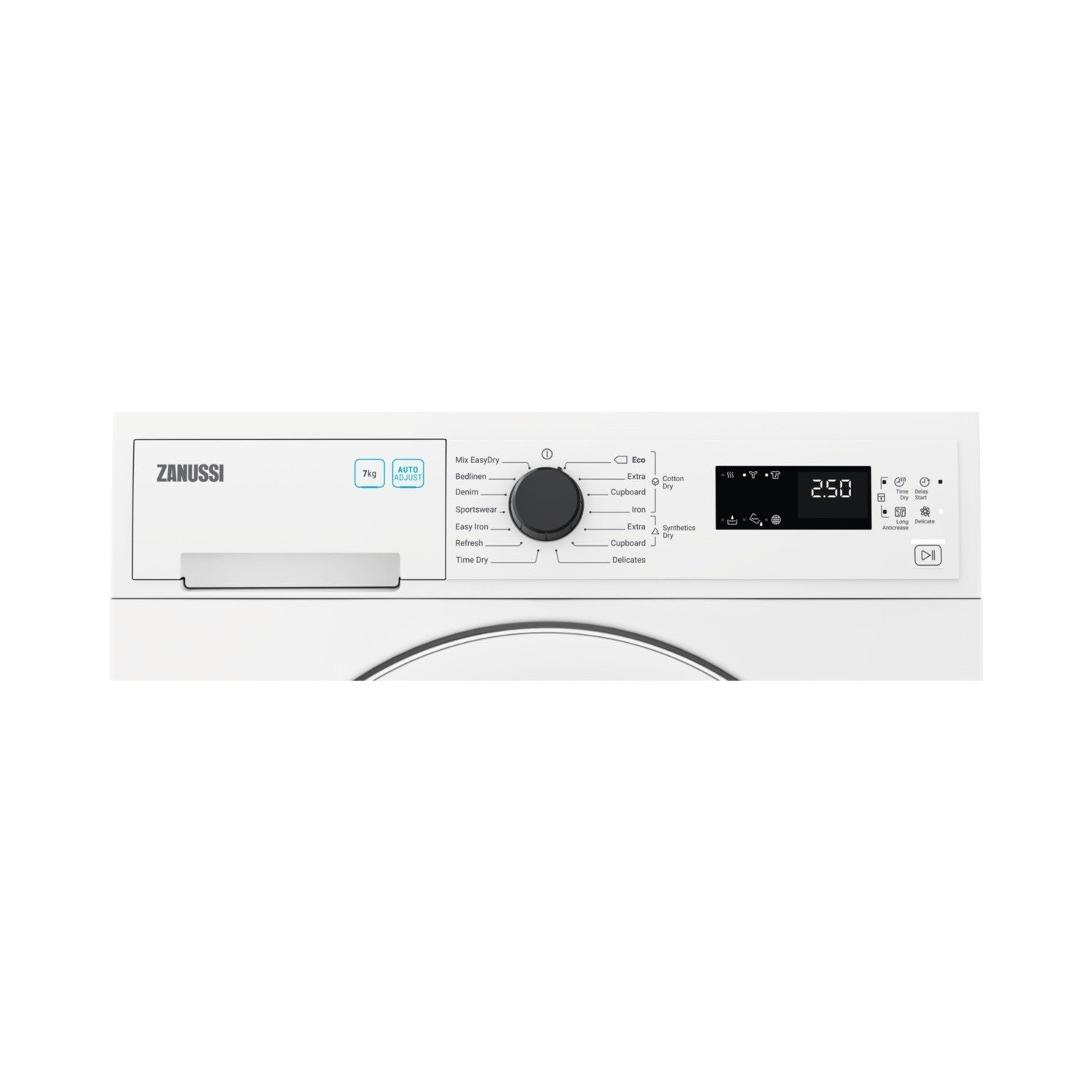 Zanussi 7kg Freestanding Condenser Tumble Dryer - White