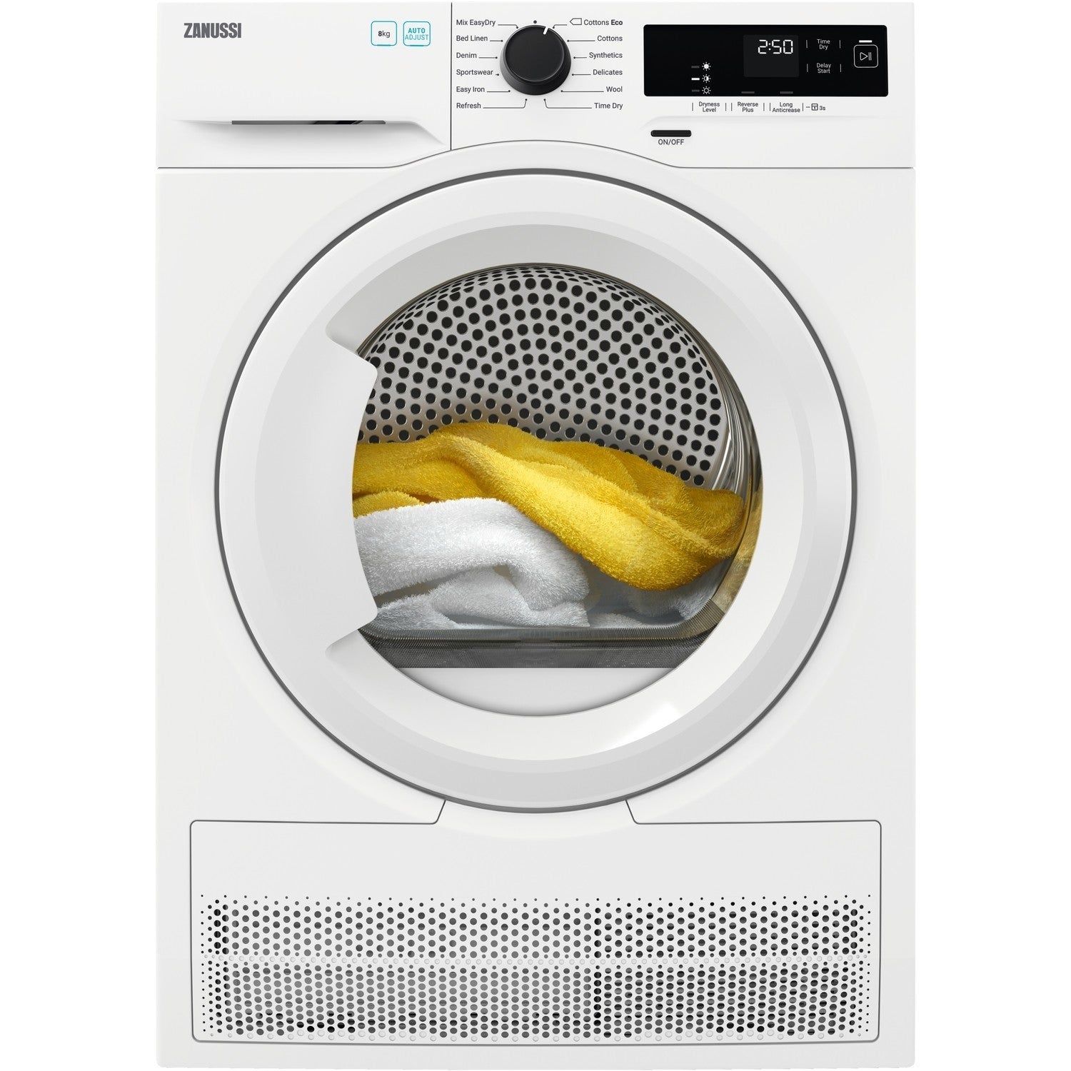 Zanussi 8kg Freestanding Heat Pump Tumble Dryer - White