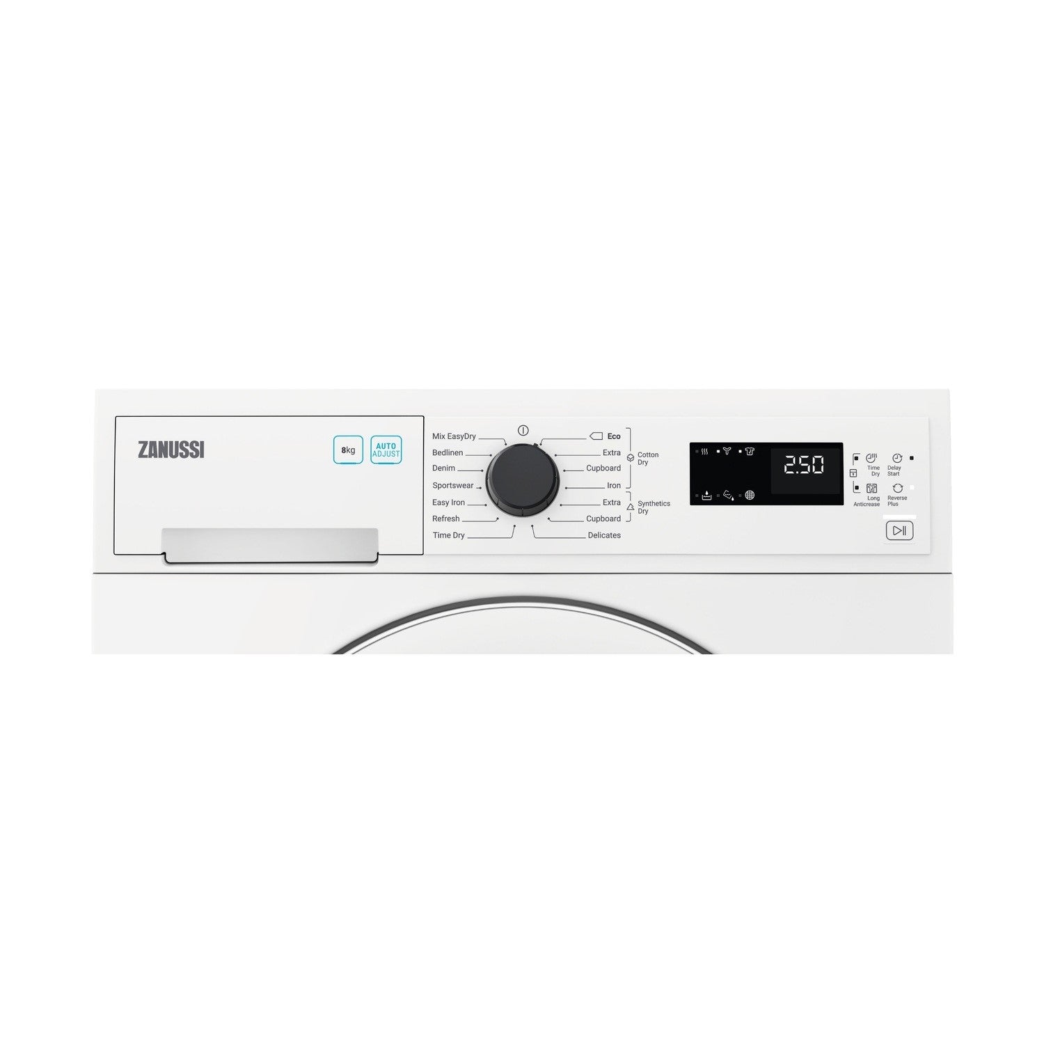 Zanussi 8kg Heat Pump Condenser Tumble Dryer - White