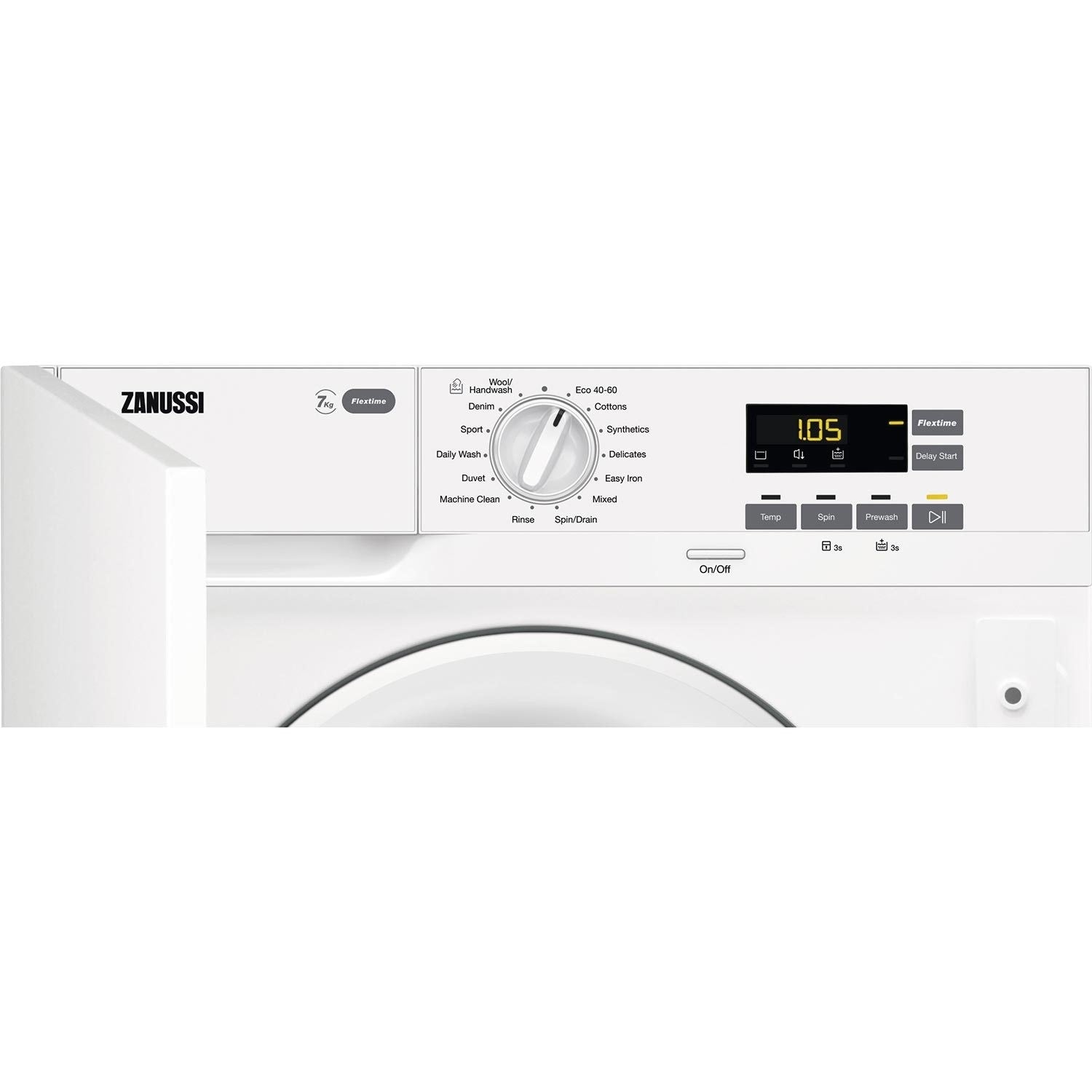 Zanussi 7kg 1400rpm Integrated Washing Machine