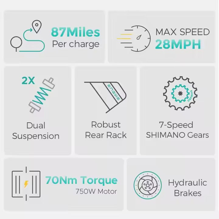 E26 ST  Electric Bike – 250W Motor – ENGWE EU E-Bike