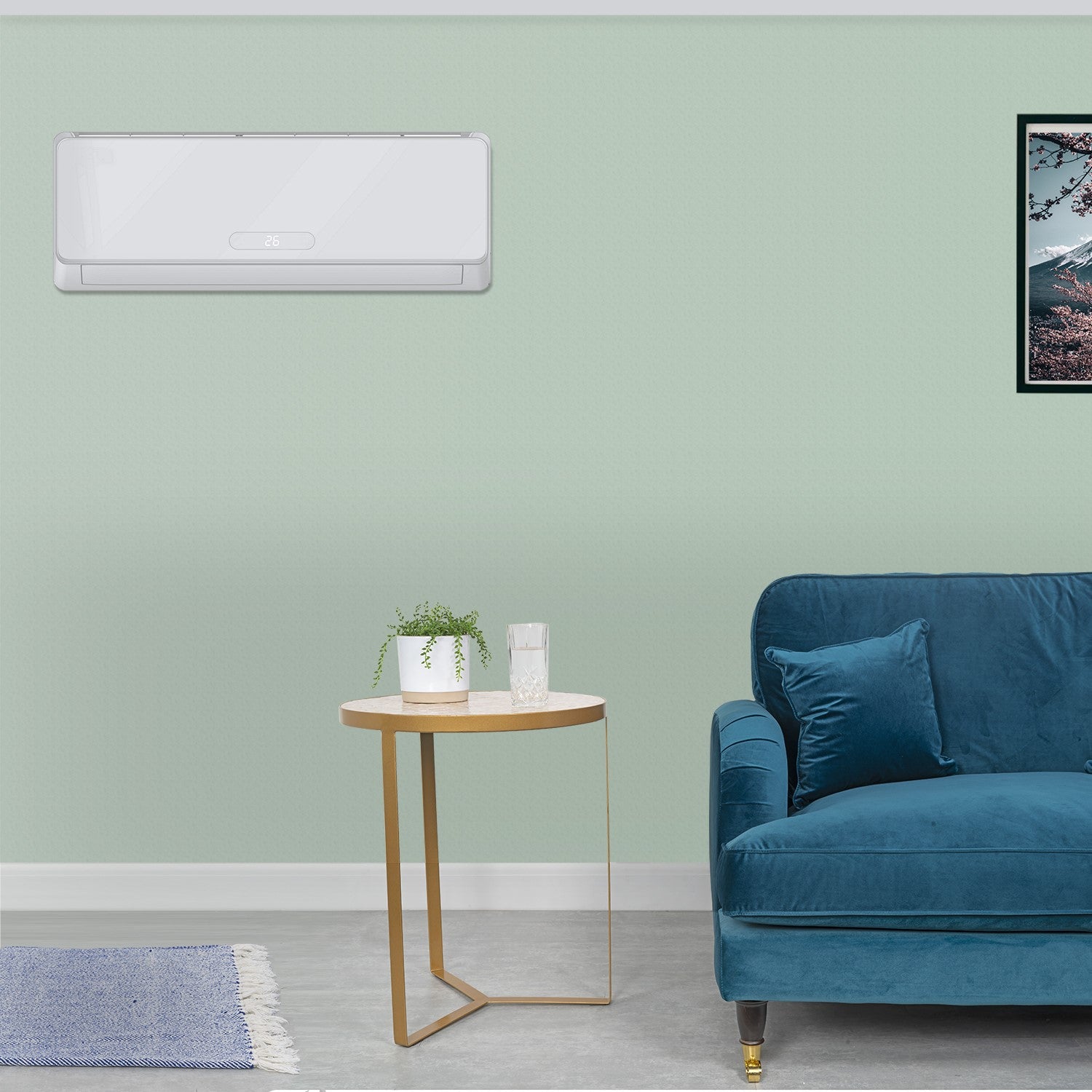 electriQ Easy-Fit 12000 BTU A++ WiFi Smart Wall-Mounted Split Air Conditioner with Heat Pump and  4.5-Meter Pipe Kit