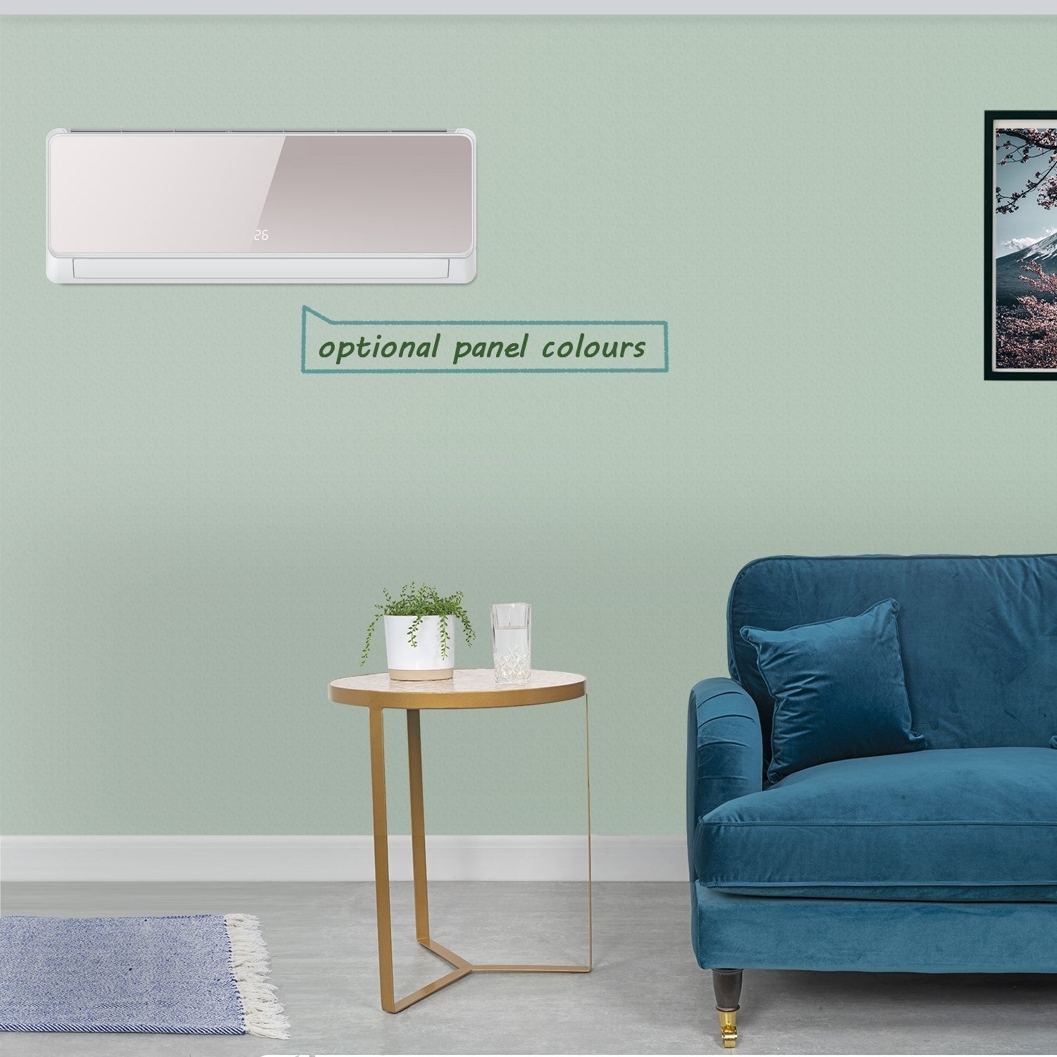 electriQ Easy-Fit 9000 BTU A++ WiFi Smart Wall-Mounted Split Air Conditioner with Heat Pump and  4.5-Meter Pipe Kit