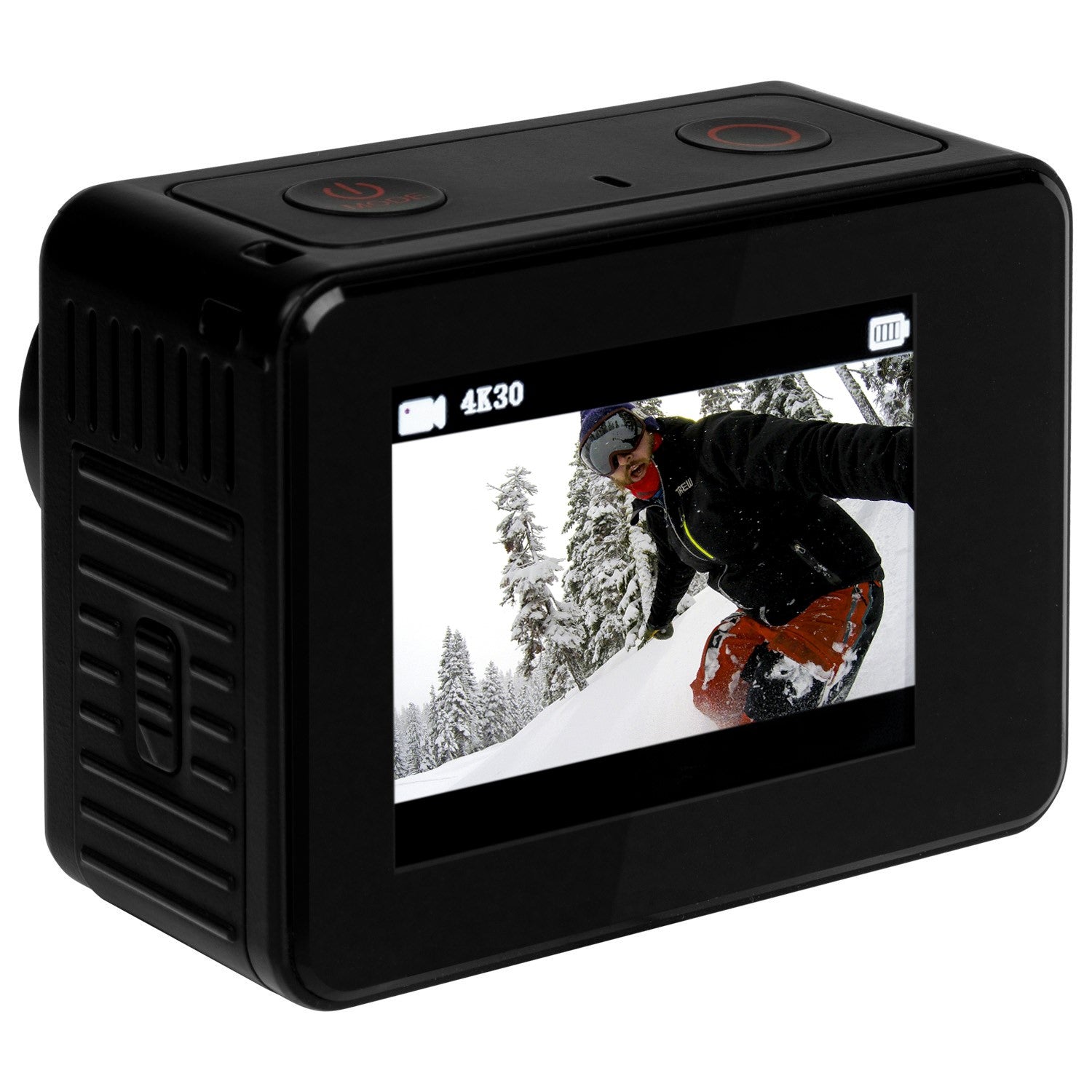 4K 60 FPS Wifi Dual Screen Waterproof Sports Action Camera - Anti Shake Technology and Full Accessory Kit